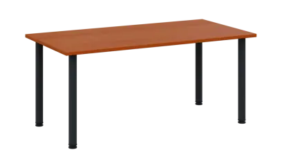 CRTR 160 jídelní stůl, kovová podnož černá, deska 25 mm, 1600x800 mm, třešeň šumavská